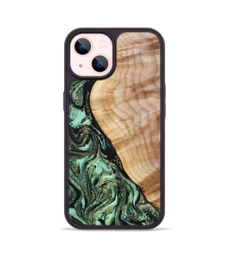 iPhone 14 Wood Phone Case - Jemma (Green, 832323)