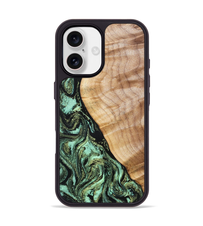 iPhone 17 Wood Phone Case - Jemma (Green, 832323)