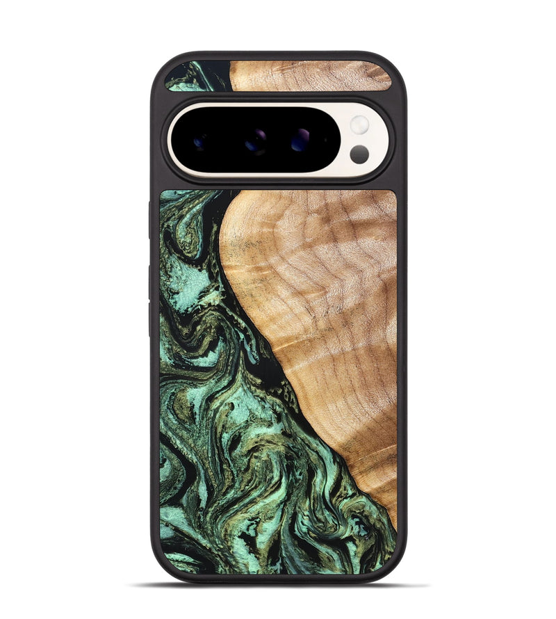 Pixel 9 Pro Wood Phone Case - Jemma (Green, 832323)