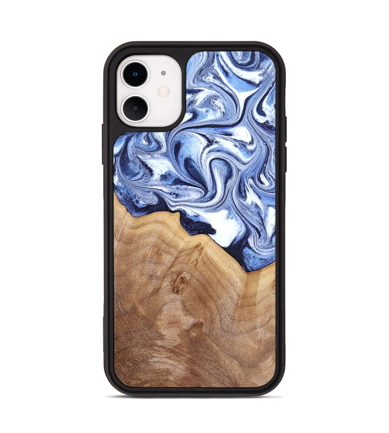 iPhone 11 Wood Phone Case - Elwood (Blue, 832324)