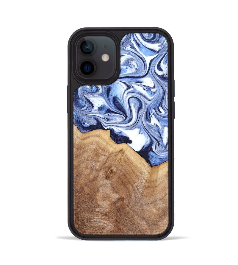 iPhone 12 Wood Phone Case - Elwood (Blue, 832324)