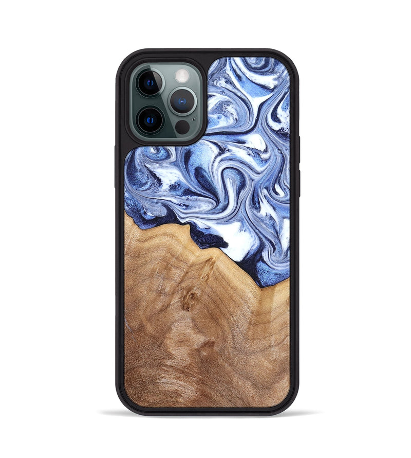 iPhone 12 Pro Wood Phone Case - Elwood (Blue, 832324)