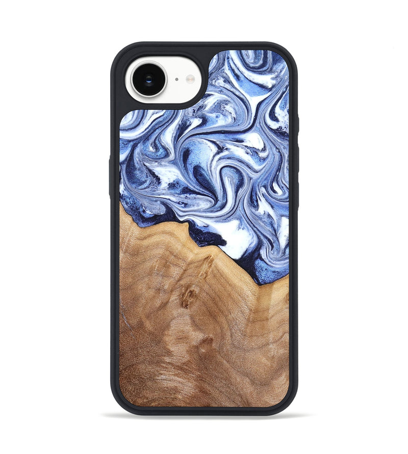iPhone 16e Wood Phone Case - Elwood (Blue, 832324)