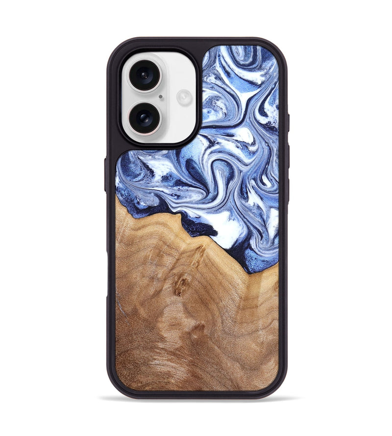 iPhone 17 Wood Phone Case - Elwood (Blue, 832324)