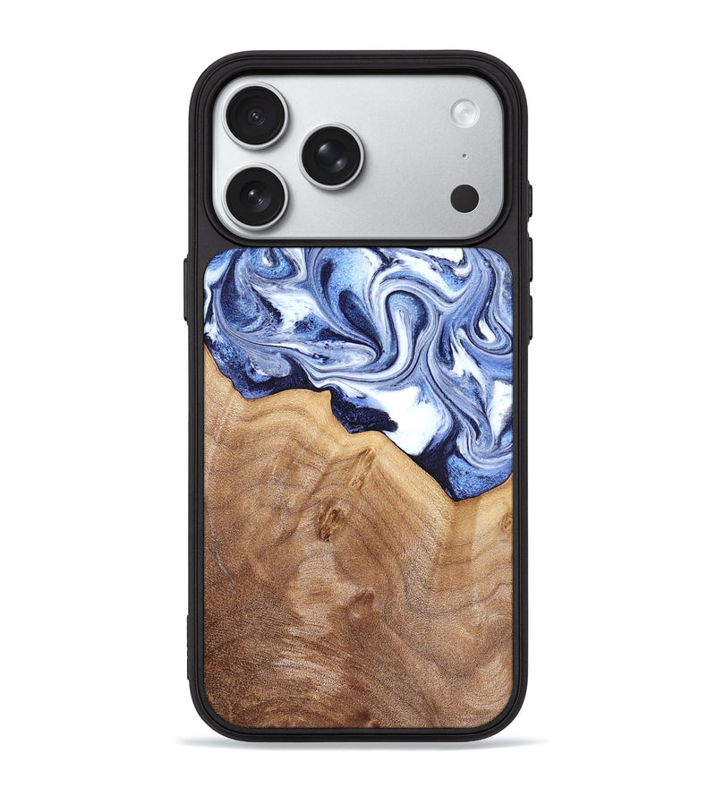 iPhone 18 Pro Max Wood Phone Case - Elwood (Blue, 832324)