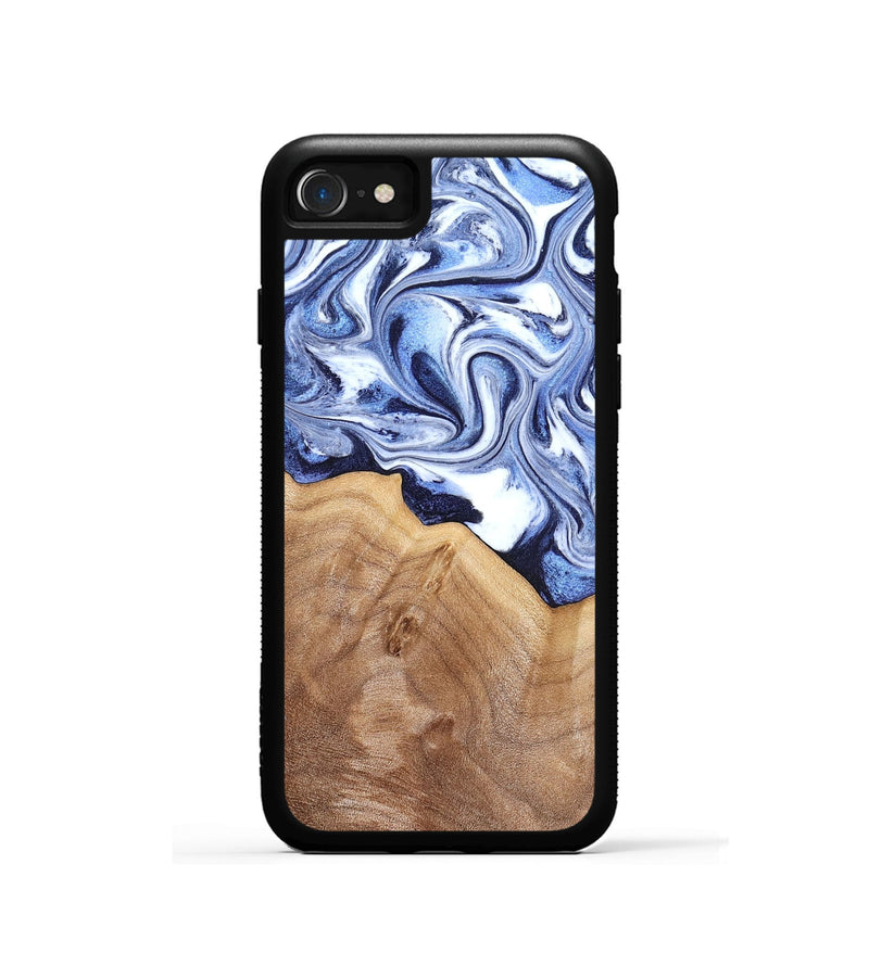 iPhone SE Wood Phone Case - Elwood (Blue, 832324)