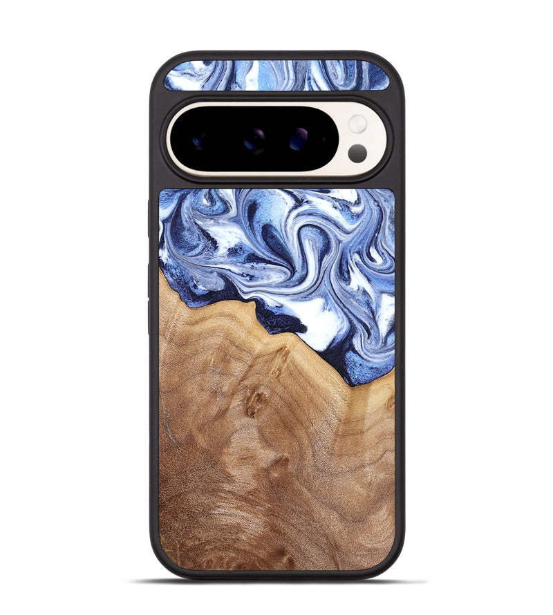 Pixel 9 Pro Wood Phone Case - Elwood (Blue, 832324)