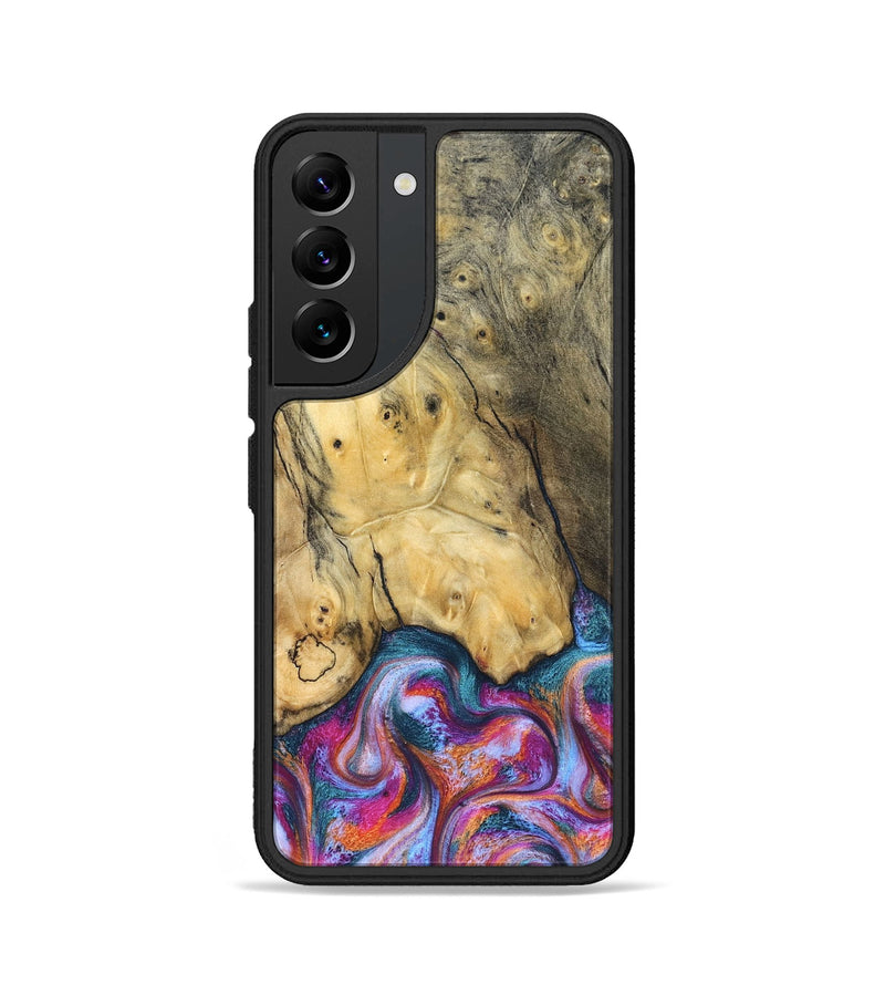Galaxy S22 Wood Phone Case - Maritza (Blue, 832326)