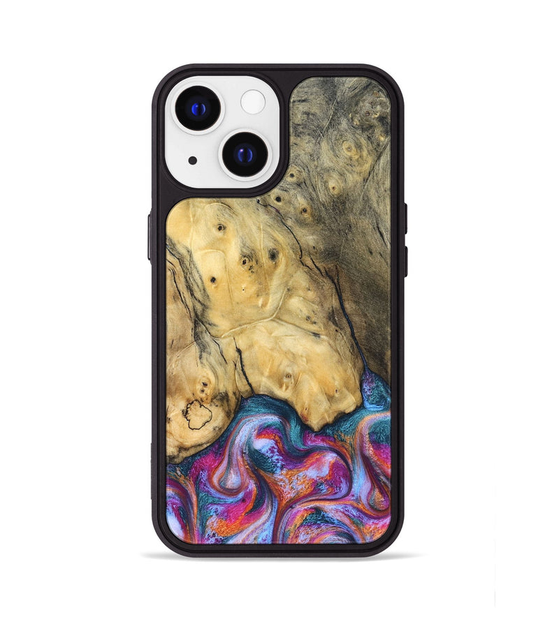 iPhone 13 Wood Phone Case - Maritza (Blue, 832326)