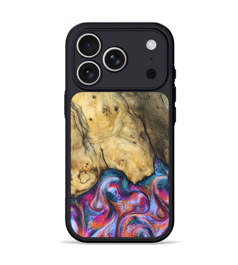 iPhone 17 Pro Wood Phone Case - Maritza (Blue, 832326)