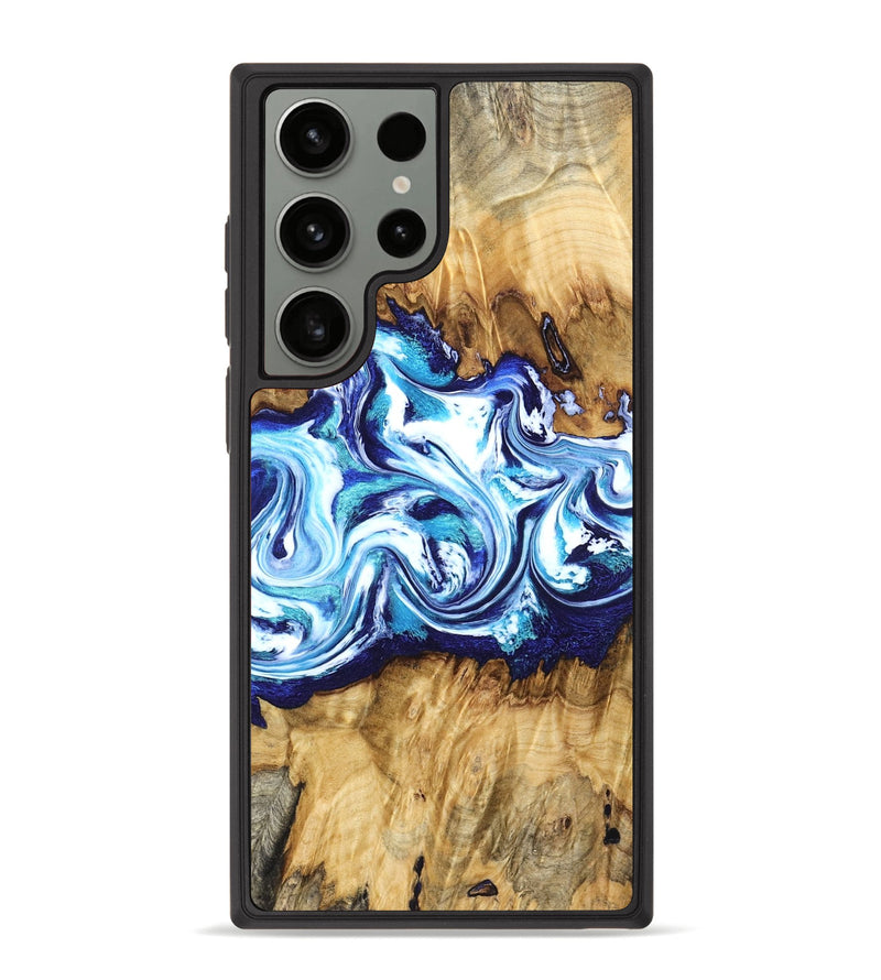 Galaxy S23 Ultra Wood Phone Case - Lylah (Blue, 832327)