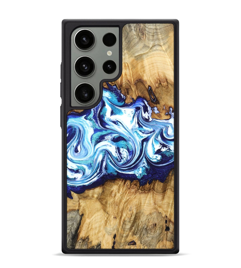 Galaxy S24 Ultra Wood Phone Case - Lylah (Blue, 832327)