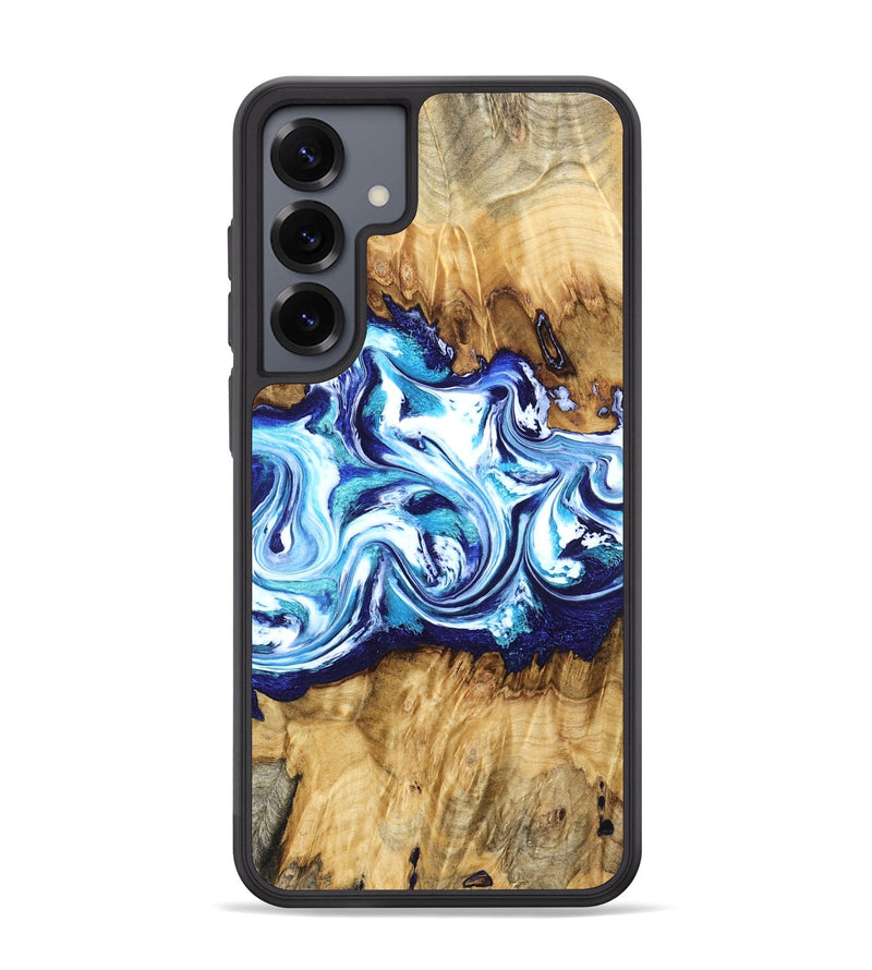 Galaxy S25 Plus Wood Phone Case - Lylah (Blue, 832327)