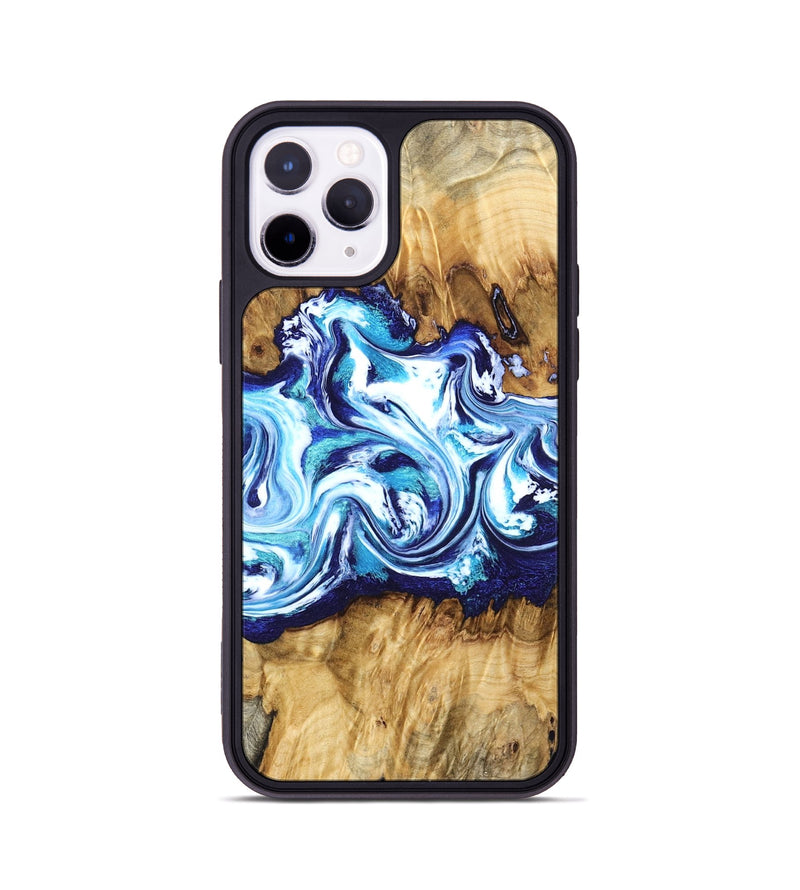 iPhone 11 Pro Wood Phone Case - Lylah (Blue, 832327)