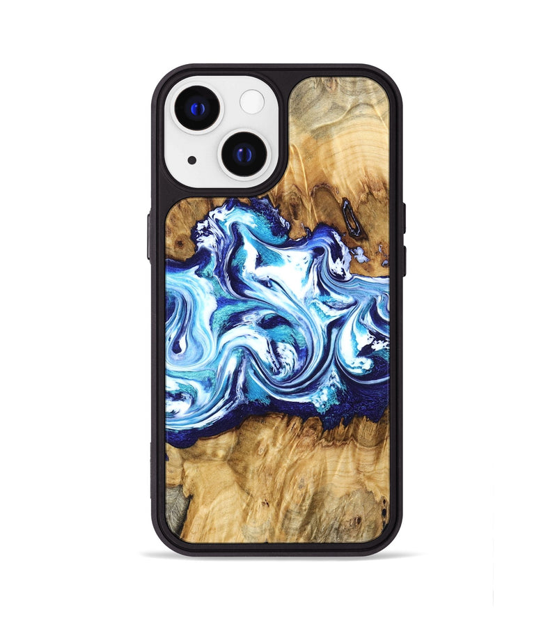 iPhone 13 Wood Phone Case - Lylah (Blue, 832327)