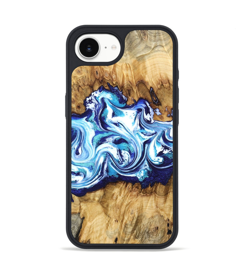 iPhone 17e Wood Phone Case - Lylah (Blue, 832327)