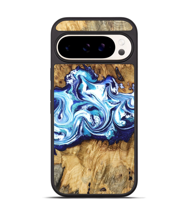 Pixel 9 Wood Phone Case - Lylah (Blue, 832327)
