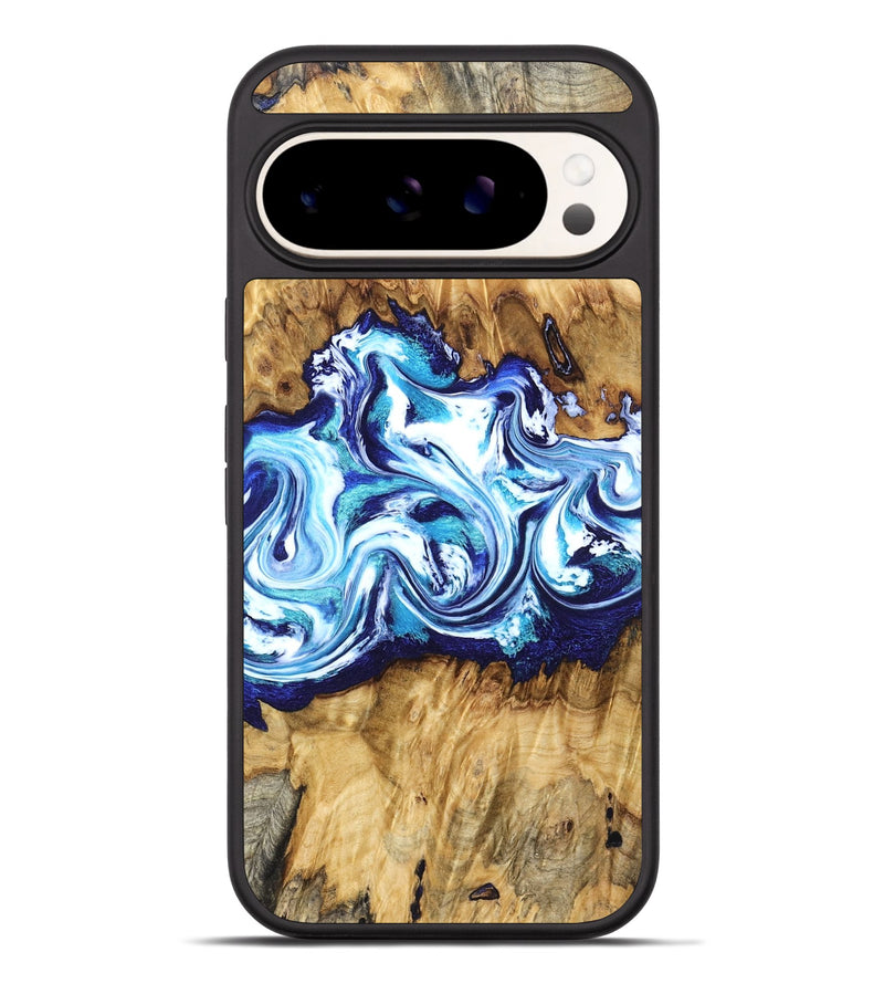 Pixel 9 Pro XL Wood Phone Case - Lylah (Blue, 832327)