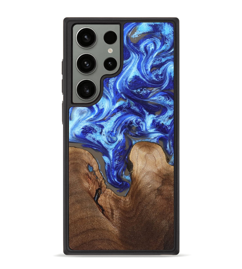 Galaxy S23 Ultra Wood Phone Case - Earnest (Blue, 832328)