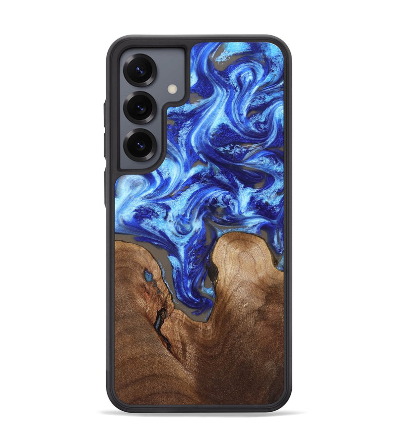 Galaxy S25 Plus Wood Phone Case - Earnest (Blue, 832328)