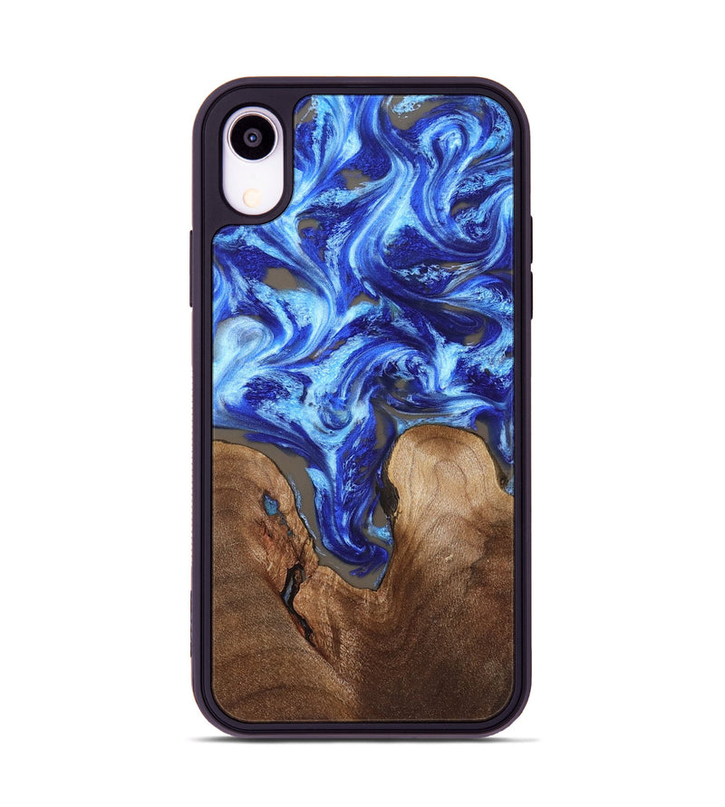 iPhone Xr Wood Phone Case - Earnest (Blue, 832328)