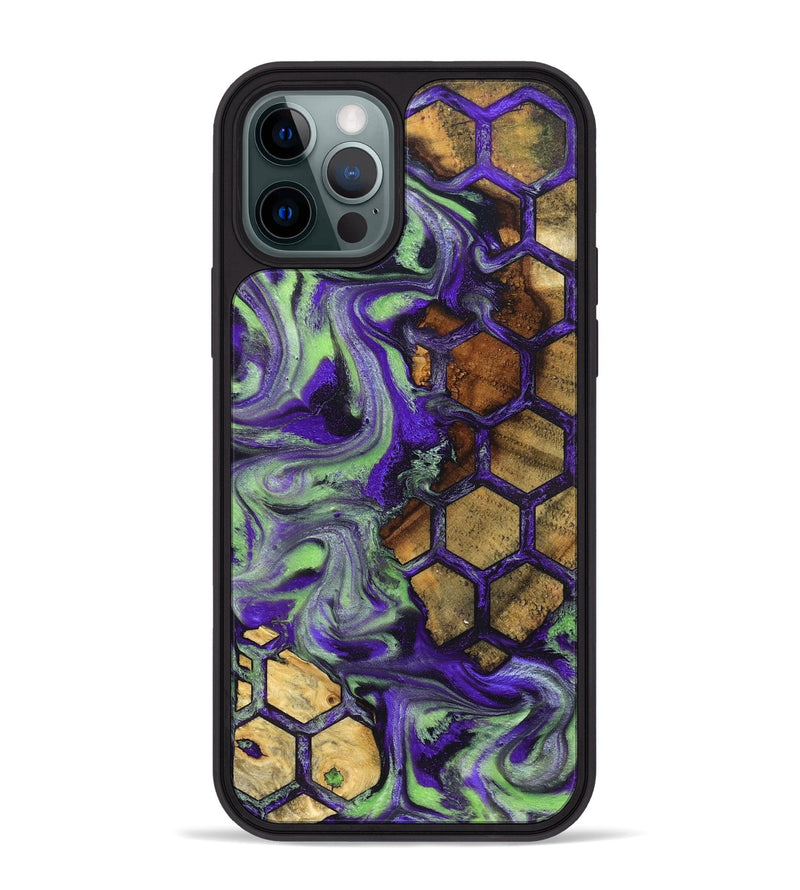 iPhone 12 Pro Max Wood Phone Case - Angelia (Pattern, 832332)