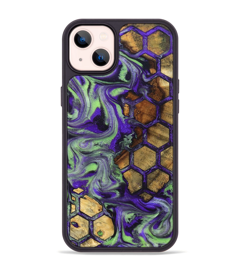 iPhone 14 Plus Wood Phone Case - Angelia (Pattern, 832332)