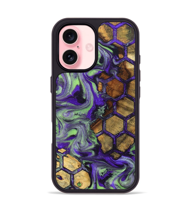 iPhone 16 Wood Phone Case - Angelia (Pattern, 832332)