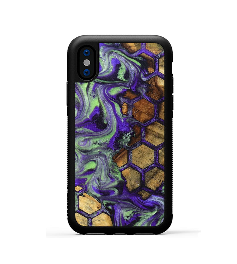 iPhone Xs Wood Phone Case - Angelia (Pattern, 832332)