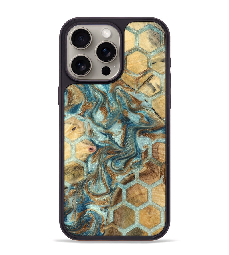 iPhone 15 Pro Max Wood Phone Case - Dorene (Pattern, 832333)