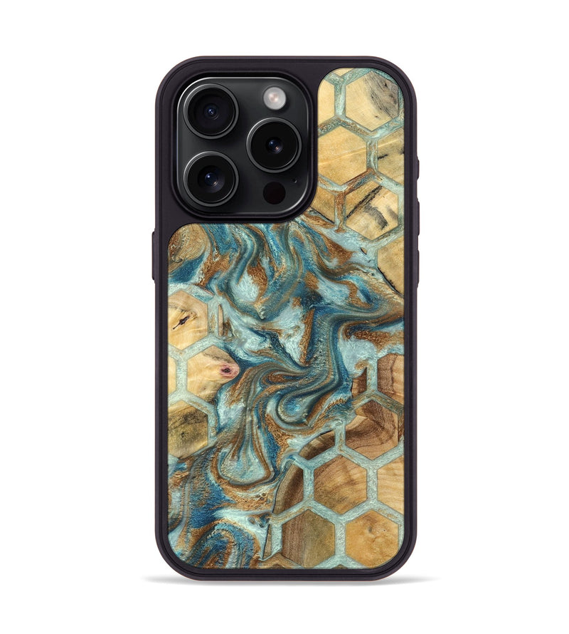 iPhone 15 Pro Wood Phone Case - Dorene (Pattern, 832333)