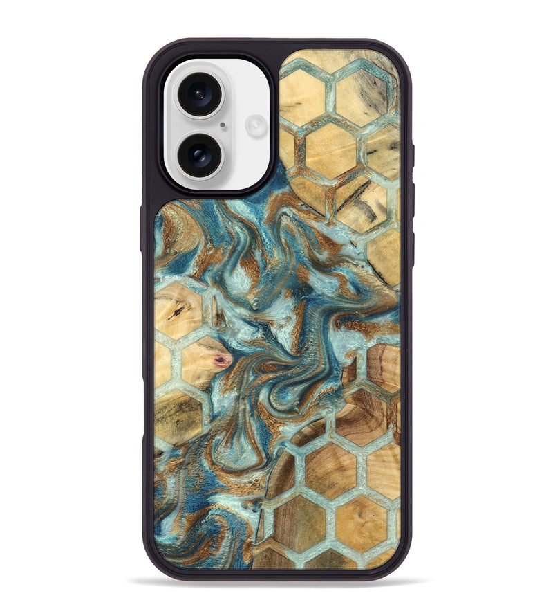 iPhone 16 Plus Wood Phone Case - Dorene (Pattern, 832333)