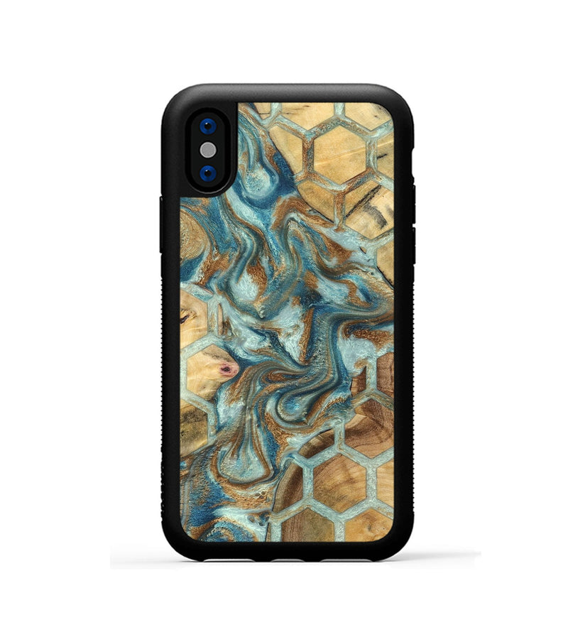iPhone Xs Wood Phone Case - Dorene (Pattern, 832333)