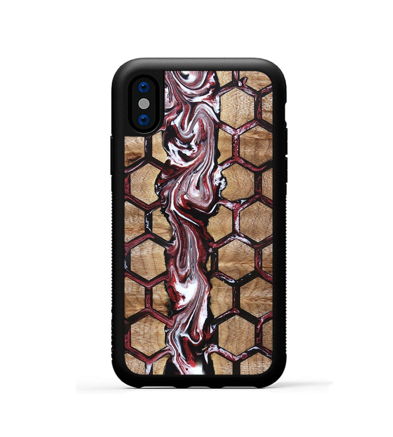 iPhone Xs Wood Phone Case - Latonya (Pattern, 832335)