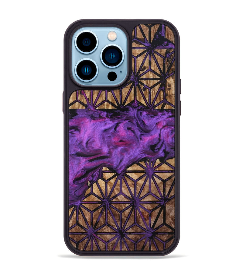 iPhone 14 Pro Max Wood Phone Case - Vicente (Pattern, 832337)