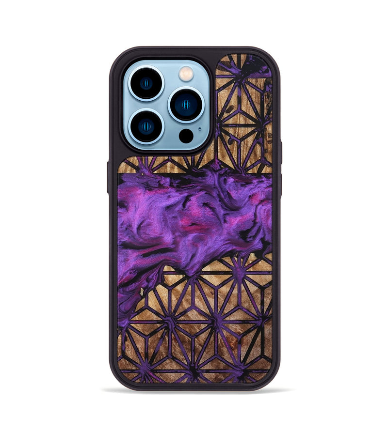 iPhone 14 Pro Wood Phone Case - Vicente (Pattern, 832337)