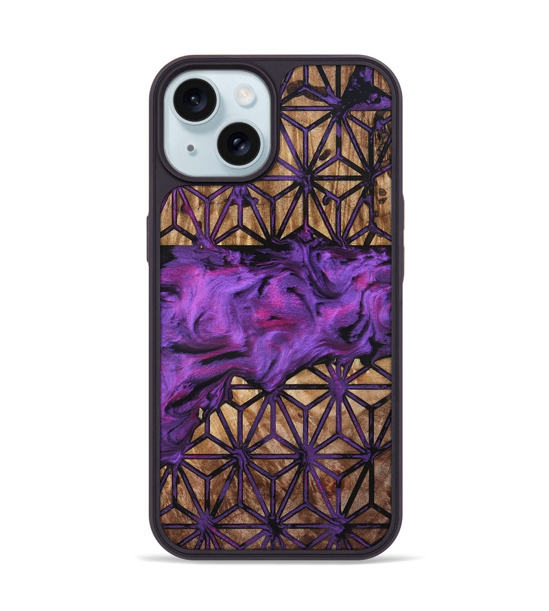iPhone 15 Wood Phone Case - Vicente (Pattern, 832337)