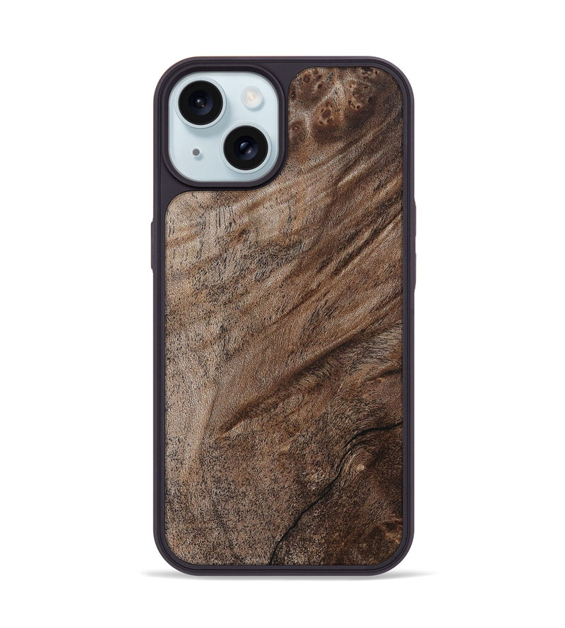 iPhone 15 Wood Phone Case - Flor (Wood Burl, 832340)