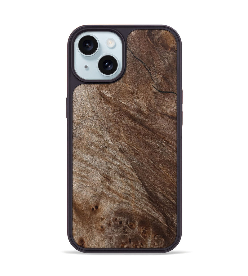 iPhone 15 Wood Phone Case - Jordy (Wood Burl, 832345)