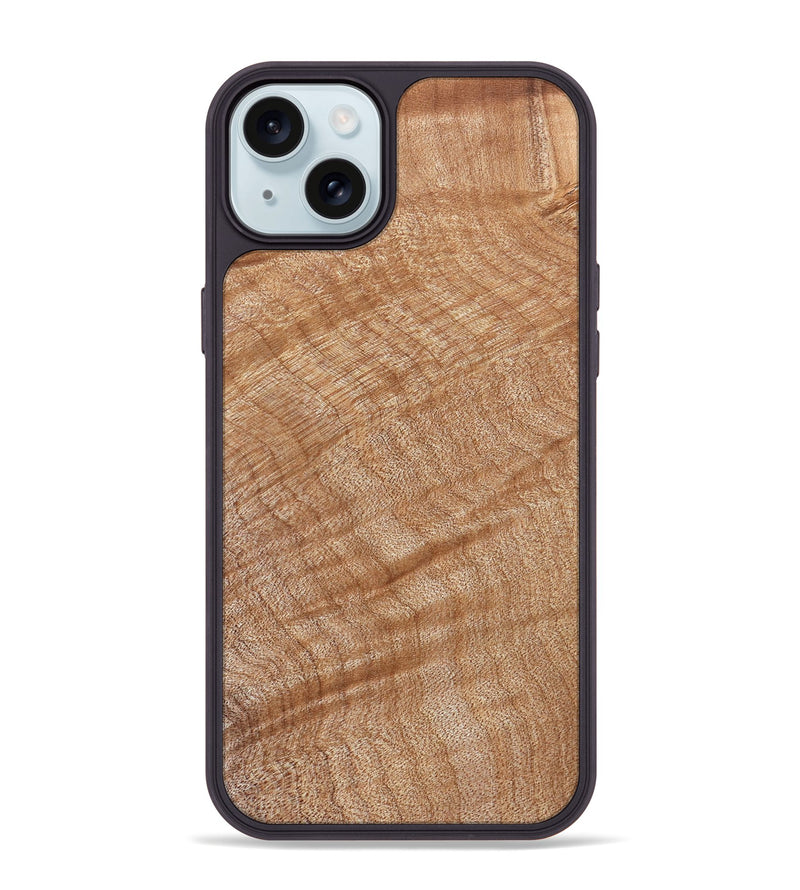 iPhone 15 Plus Wood Phone Case - Ivanna (Wood Burl, 832347)