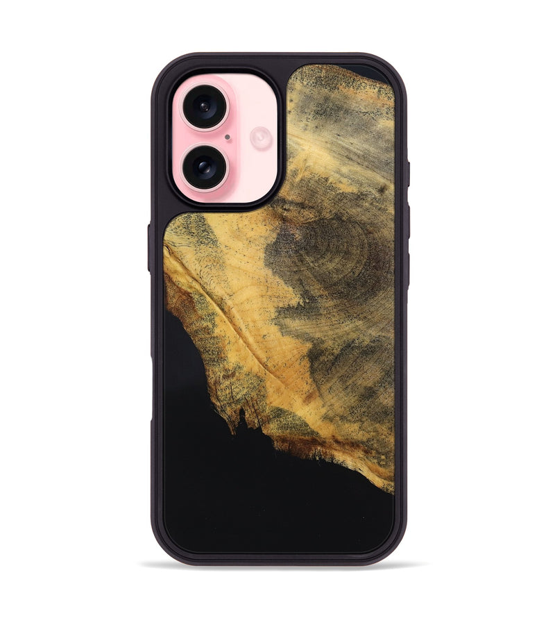iPhone 16 Wood Phone Case - Qiana (Wood Burl, 832363)