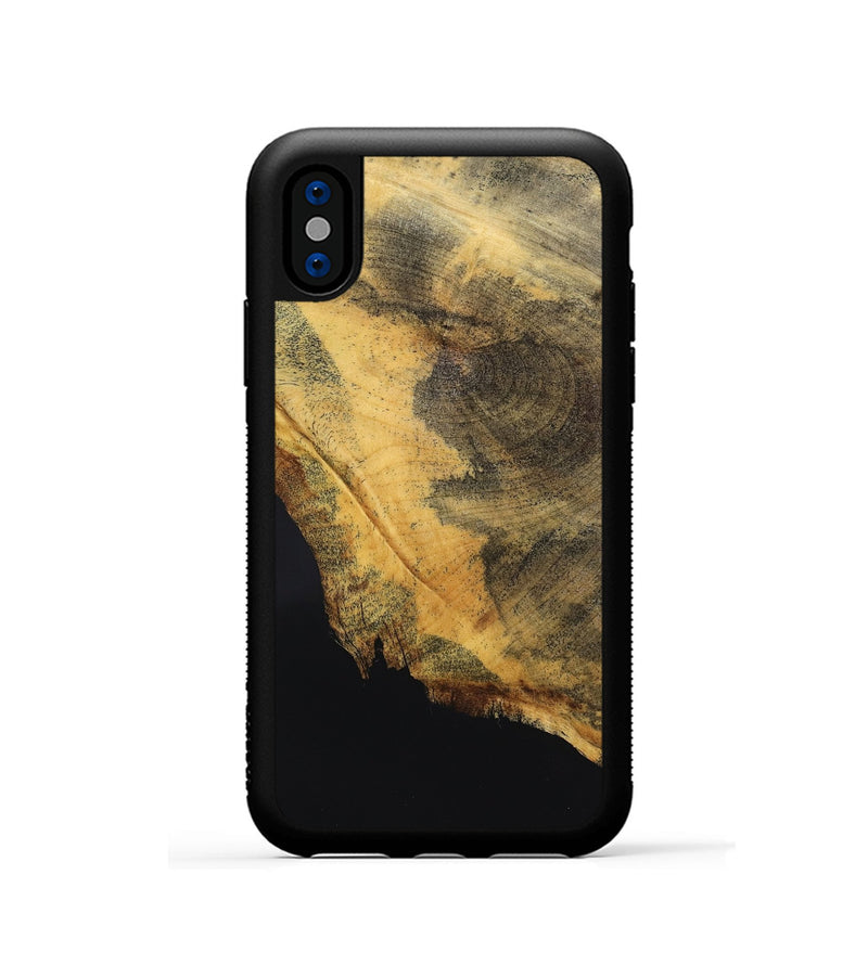 iPhone Xs Wood Phone Case - Qiana (Wood Burl, 832363)