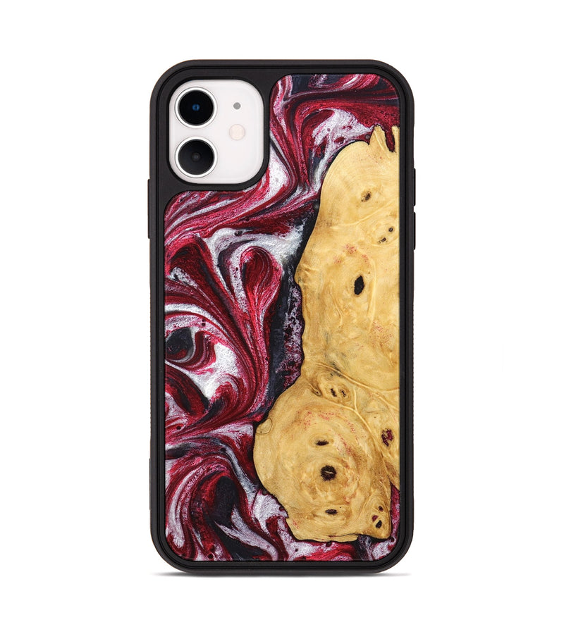 iPhone 11 Wood Phone Case - Gavyn (Red, 832370)