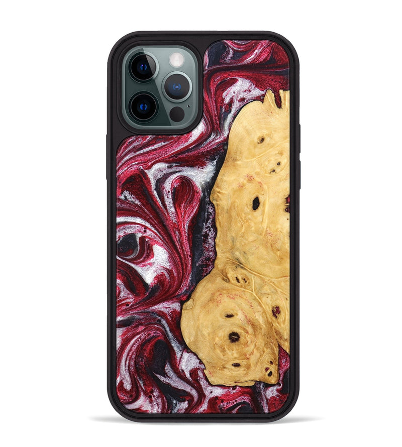 iPhone 12 Pro Max Wood Phone Case - Gavyn (Red, 832370)
