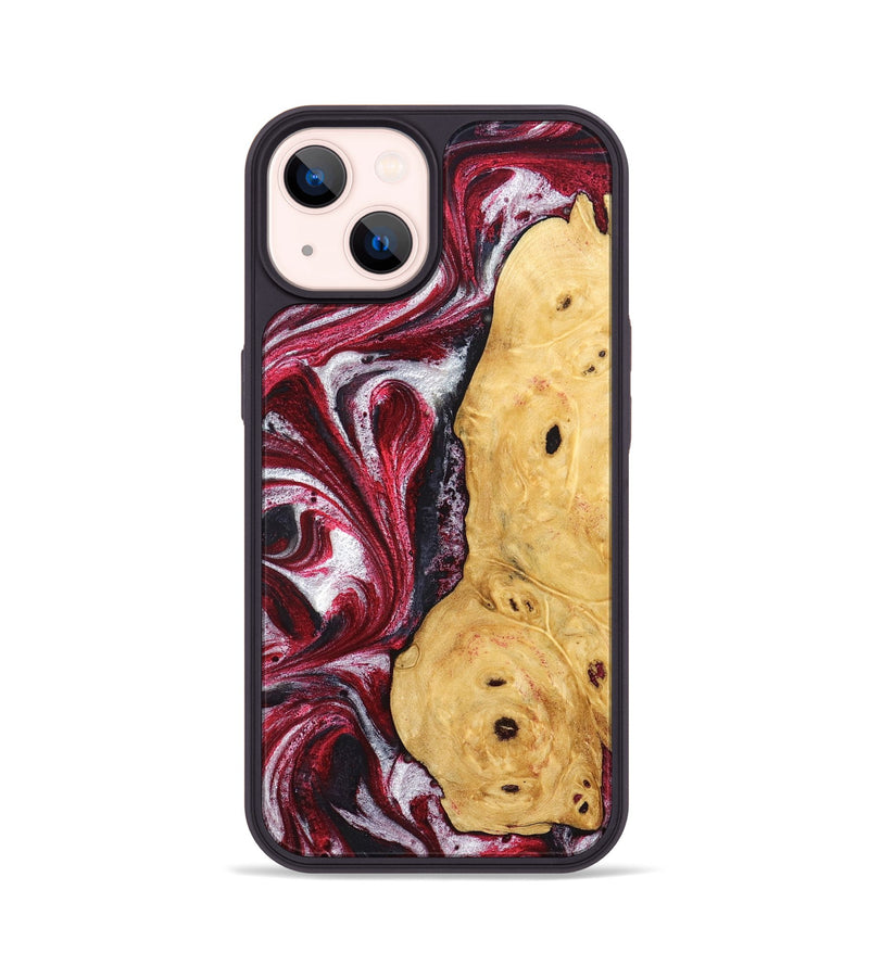 iPhone 14 Wood Phone Case - Gavyn (Red, 832370)