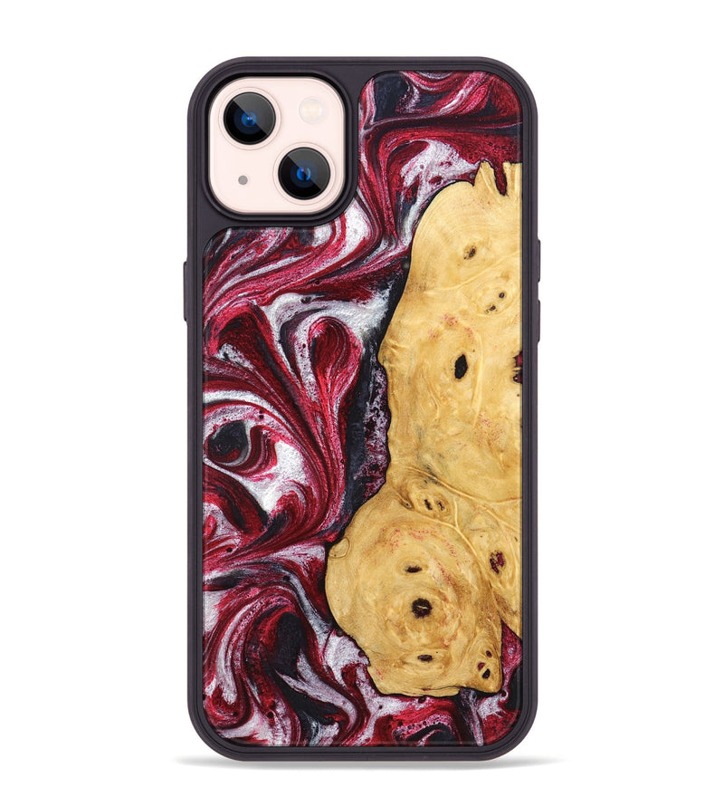 iPhone 14 Plus Wood Phone Case - Gavyn (Red, 832370)
