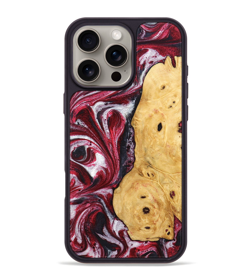 iPhone 16 Pro Max Wood Phone Case - Gavyn (Red, 832370)
