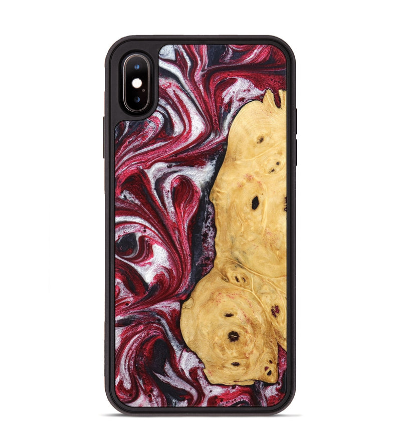 iPhone Xs Max Wood Phone Case - Gavyn (Red, 832370)