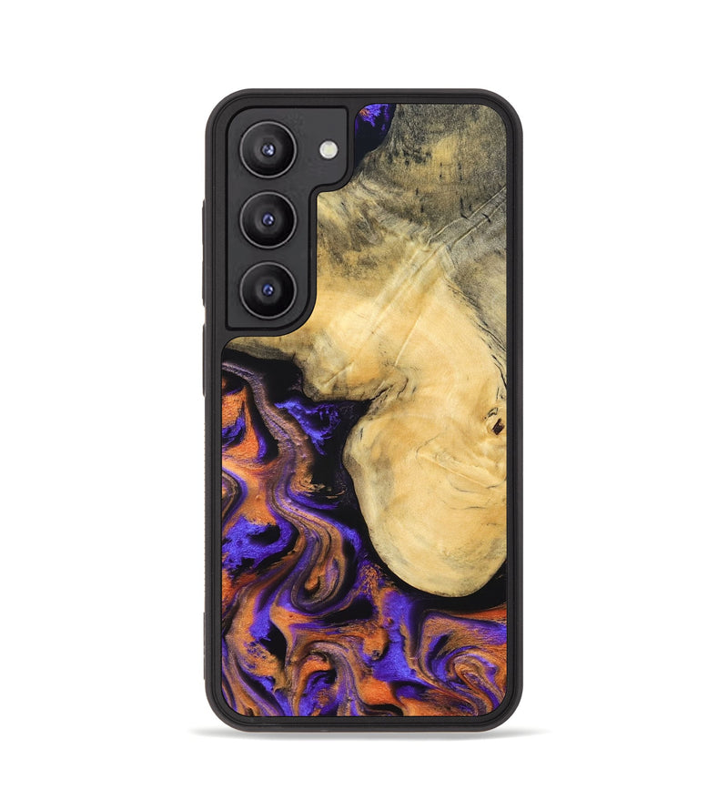 Galaxy S23 Wood Phone Case - Ocean (Purple, 832372)