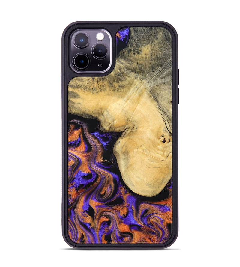 iPhone 11 Pro Max Wood Phone Case - Ocean (Purple, 832372)